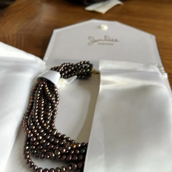 Freshwater pearls &14kY gold stamped clasp.JanDee custom jewler Chicago.8strand - Picture 7 of 7